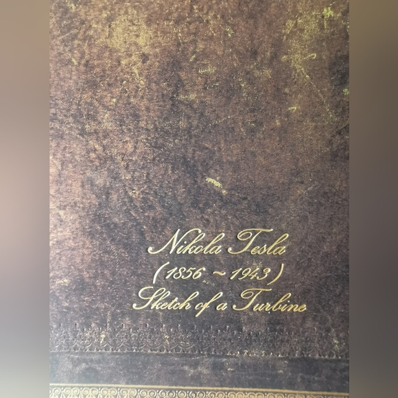 Tesla turbine notebook journal 9" x 7" - Picture 7 of 8